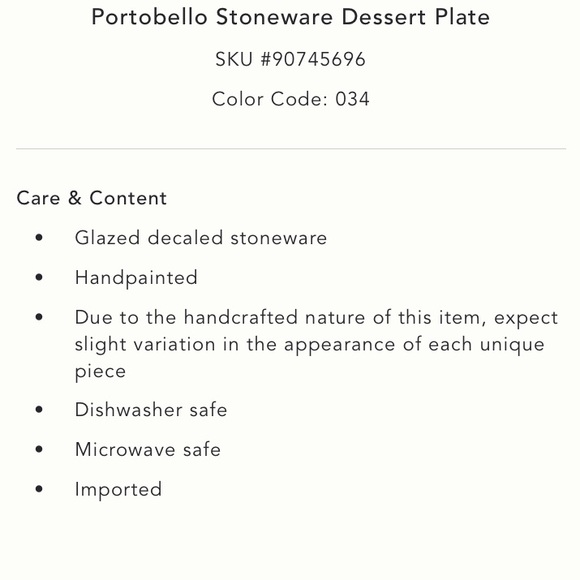 Anthropologie Portobello Stoneware Dessert Plate DACHSHUND Dog NWT - Picture 3 of 7